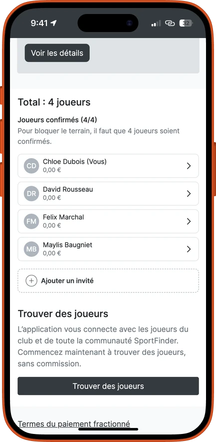 Quatre joueurs confirmés, tous à 0 € grâce à leur abonnement